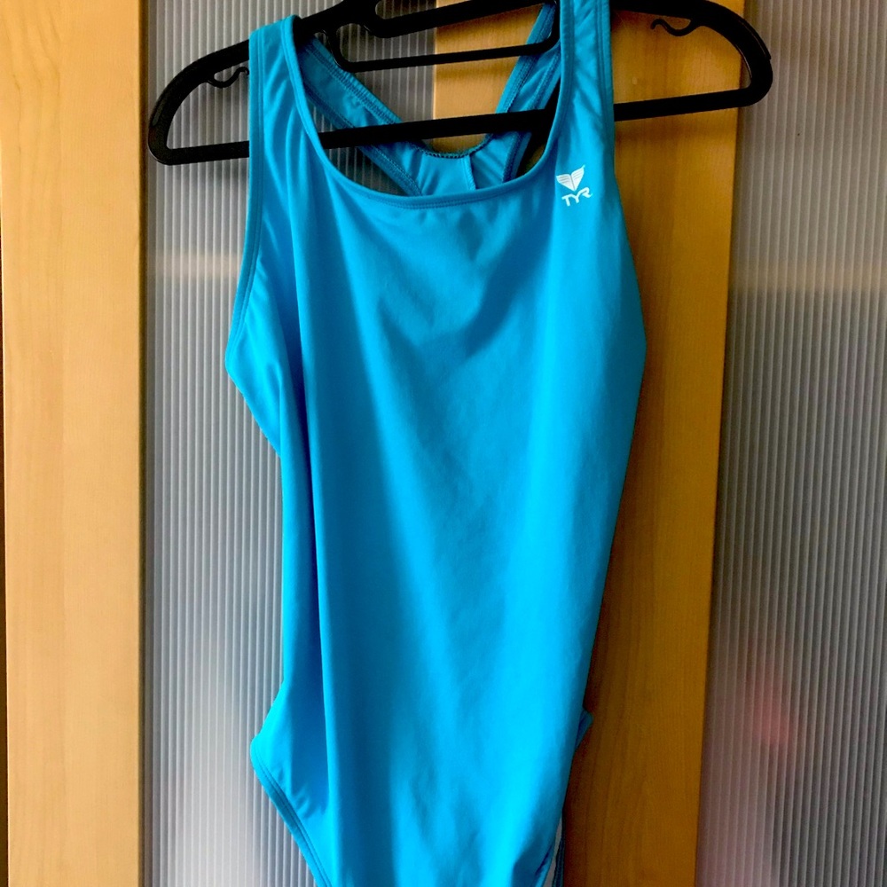 NWT TYR Turquoise Racerback Swimsuit